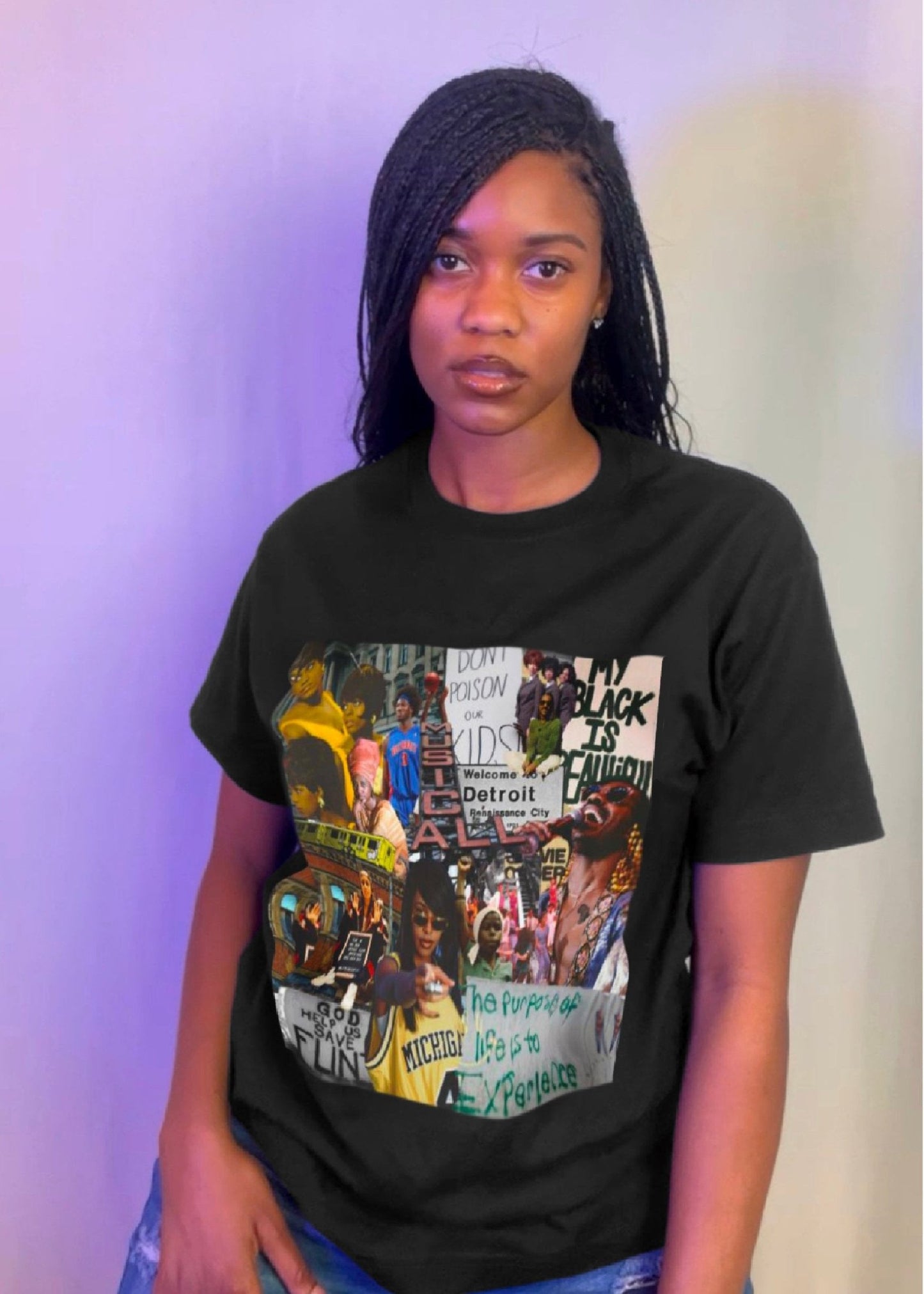 Unisex Oversized Detroit Graphic Tee